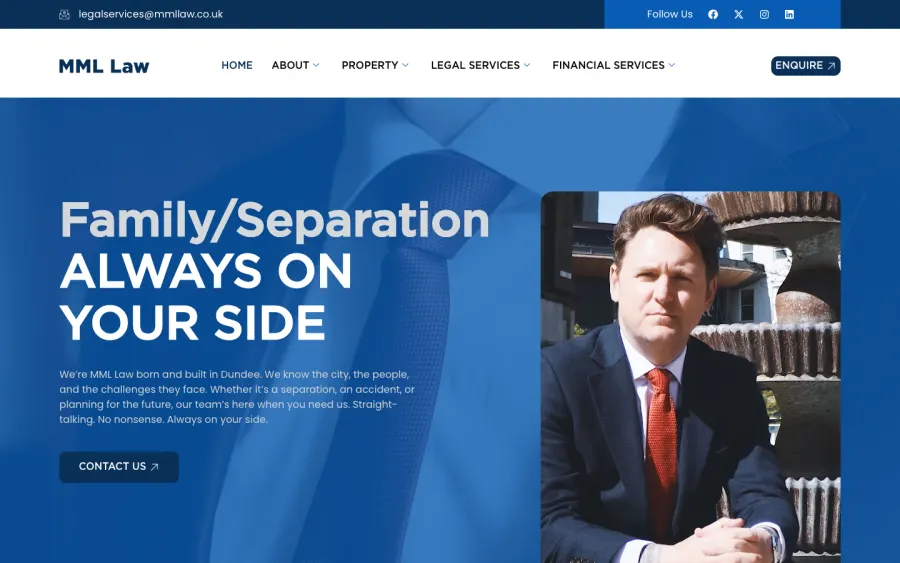 MML Law website, built by Purple Imp