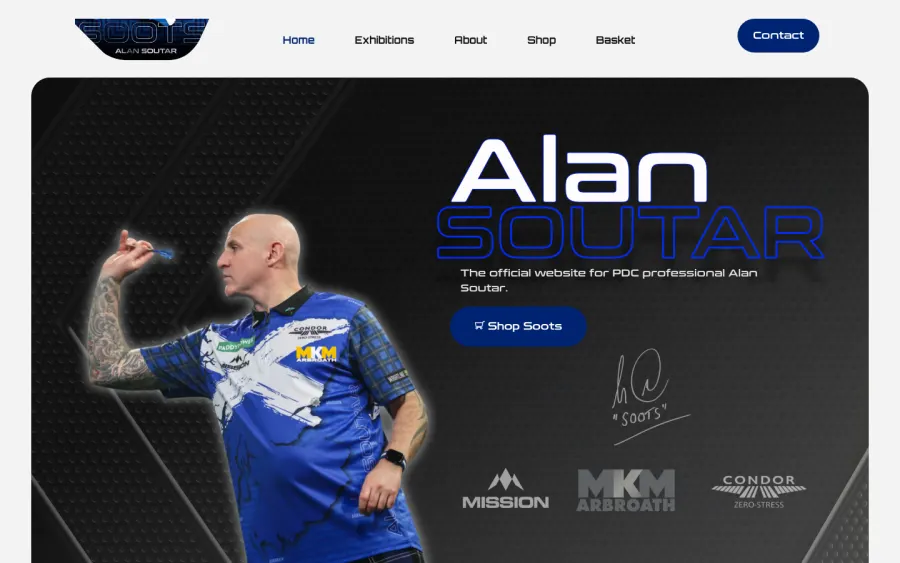 Soots180 website, built by Purple Imp