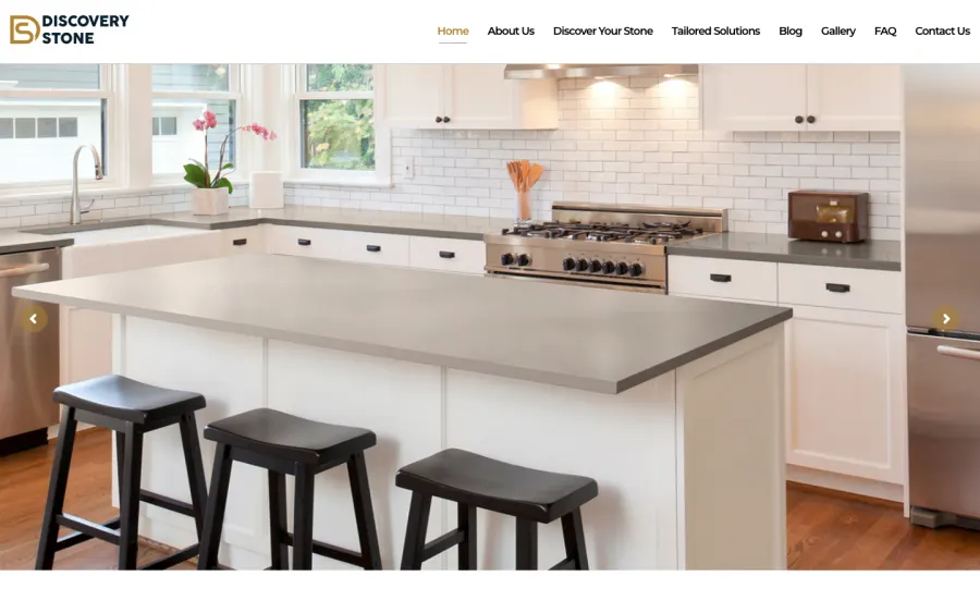 Discovery Stone website, built by Purple Imp